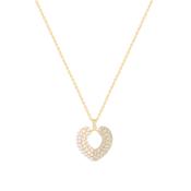 Pearl &amp; Crystal Heart