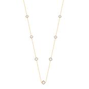Estella Shell Pearl Long Necklace