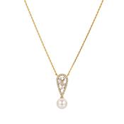 The Pink Box Faux Pearl &amp; Crystal Necklace image