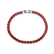 Tennis Bracelet, Garnet 4mm image
