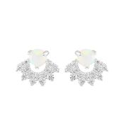 White Opal Style Studs