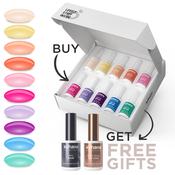 Bundle Set of 10 Come Alive! Collection Colours + FREE Pro Base &amp; Super Gloss Top Coat image