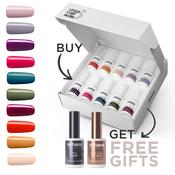 Bundle Set of 10 In Vogue Collection Colours + FREE Pro Base &amp; Super Gloss Top Coat image