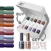 Bundle Set of 10 Let it Fall Collection Colours + FREE Pro Base &amp; Super Gloss Top Coat image