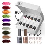 Bundle Set of 10 Trick or Treat! Collection Colours + FREE Pro Base &amp; Super Gloss Top Coat