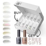 Bundle Set of 10 The Winter Goddess Collection Colours + FREE Pro Base &amp; Super Gloss Top Coat image