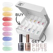 Bundle Set of 10 For You Collection Colours + FREE Pro Base &amp; Super Gloss Top Coat image