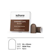 Sanding Caps Brown 16x25 Grit 180 Fine - 4pcs