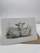 Mother Karol's Greeting Card - A Mother and its Lamb