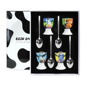 Eoin O'Connor Set of Four Cow Egg Cup Set image