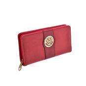 Red Zip Tree of Life Purse