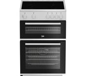 Beko 60cm Twin Cavity Electric Cooker White | FTC6701W image