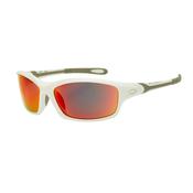 Bloc Eyewear Daytona Sunglasses (Red Mirror Lens/Shiny White Frame)