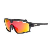 Bloc Eyewear Forty Sunglasses (Red Mirror Lens/Matt Black Frame)