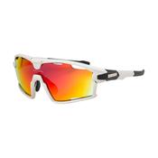 Bloc Eyewear Forty Sunglasses (Red Mirror Lens/Putty White Frame)