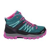 CMP Kids Rigel Trekking Waterproof Mid Trail Boots (Lake/Pink Fluo)(Sizes EU28-37)