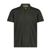 CMP Men's Piquet Short Sleeve Technical Polo Shirt (Pine)