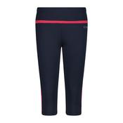 CMP Women's 4 Way Stretch 3/4 Leggings (B. Blue/Magenta)