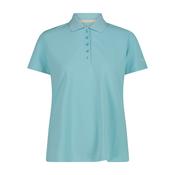 CMP Women's Piquet Short Sleeve Technical Polo Shirt (Lagoon)