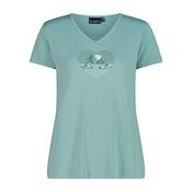 CMP Women's Printed Short Sleeve Technical Tee (Lagoon)
