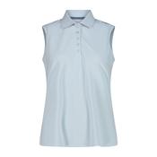 CMP Women's Sleeveless Technical Polo Shirt (Sky Blue)