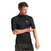 C-Skins Men's NuWave Rash X Short Sleeve Rash Vest (Black) image