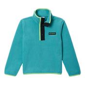 Columbia Kids Helvetia II Sherpa Half Snap Fleece Top (Teal/Black) image