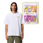 Columbia Men's CSC Heavyweight Iconic Short Sleeve Tee (White/Repeated Peaks)