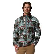 Columbia Men's Helvetia II Printed Half Snap Fleece Top (Sedona Sage Geomix) image