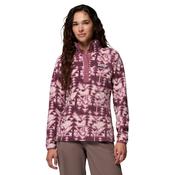 Columbia Women's Benton Springs Printed Half Snap Fleece Top (Antique Mauve/Sketchup) image