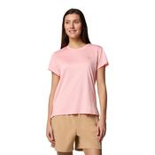Columbia Women's BlueVista Hill Short Sleeve Technical Tee (Pink Sand Heather) image