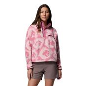 Columbia Women's Helvetia II Printed Cropped Half Snap Fleece Top (Rosette/Sprayflower) image