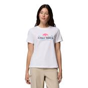 Columbia Women's Rolling Bend 100% Organic Cotton Seasonal Graphic Tee (White/Hike Happy) image