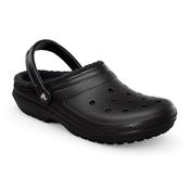 Crocs Unisex Classic Fuzz Lined Clog (Black/Black) image
