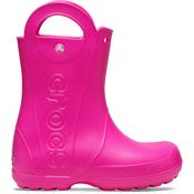 Crocs Toddlers Handle It Rain Wellies (Pink Crush)(Sizes C4-C10)