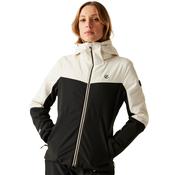 Dare 2B Women's Iced Waterproof Insulated Ski Jacket (Egret White/Black)