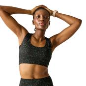 Dare 2B Women's Influential Sports Bra (Black Speckle Print) image