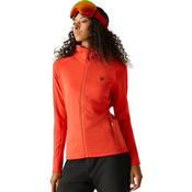 Dare 2B Women's Ventura Hooded Stretch Midlayer Full Zip Fleece (Grenadine)