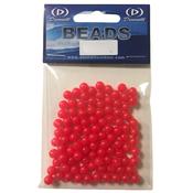 Dennett 6mm Beads (Red)(100 Pack)