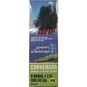 Gowen &amp; Bradshaw Connemara Mackerel &amp; Pollack Feather 6 Hook Rig (Size 2/0)(Black)