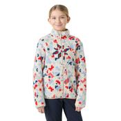 Helly Hansen Junior Frosty Pile Full Zip Fleece (Bright Blue/Red AOP)(Ages 9-14) image