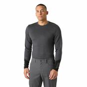 Helly Hansen Men's Lifa Merino Midweight Crew Neck Base Layer Top (Thunder Grey) image
