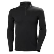 Helly Hansen Men's Lifa Merino Midweight Half Zip Base Layer Top (Black) image