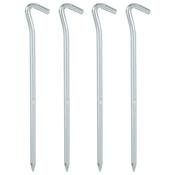 Highlander 21.5cm/9in Heavy Duty Steel Tent Pegs (4 Per Pack) image