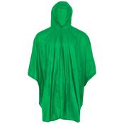 Highlander Unisex Lightweight PEVA Biodegradable Hooded Poncho (Green)