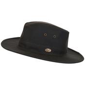 Hoggs of Fife Unisex Caledonia Waxed Brimmed Hat (Antique Olive) image
