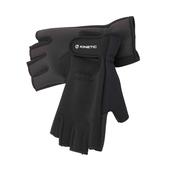 Kinetic Unisex Neoprene Half Finger Gloves (Black)