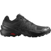 Salomon Men's Speedcross 6 Wide Fit Trail Running Shoes (Black/Phantom)