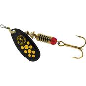 Mepps Black Fury 6.5g Size 3 Spinning Metal Lure (Black/Yellow) image