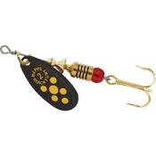 Mepps Black Fury 4.5g Size 2 Spinning Metal Lure (Black/Yellow)